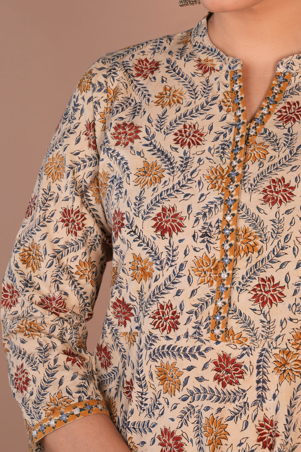 Kalamkari handblock printed long dress