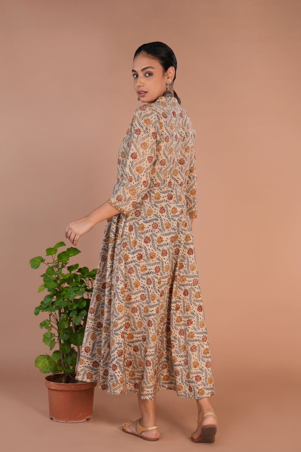 Kalamkari handblock printed long dress