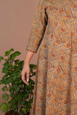 Image of Kalamkari handblock printed Kurti