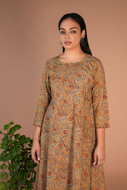 Image of Kalamkari handblock printed Kurti