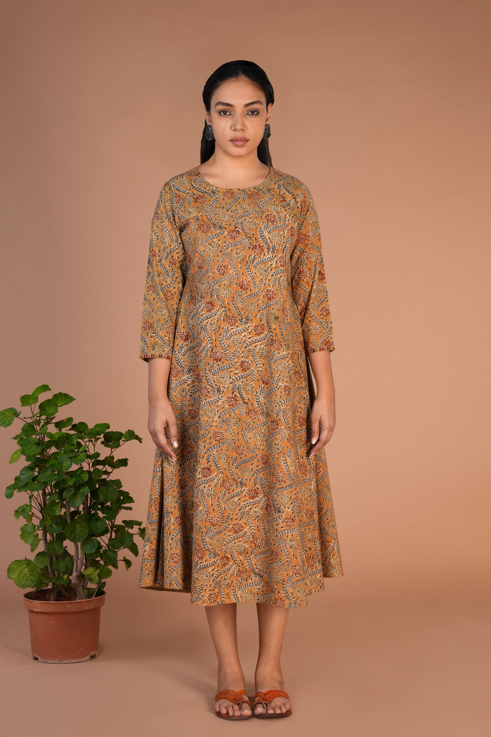 Image of Kalamkari handblock printed Kurti