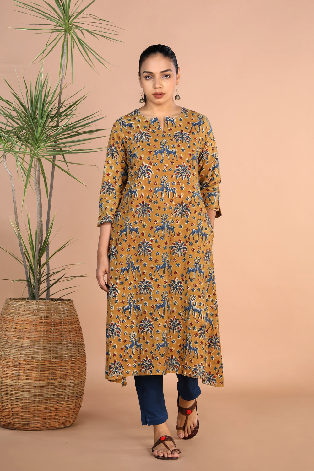 Kalamkari handblock printed Kurti