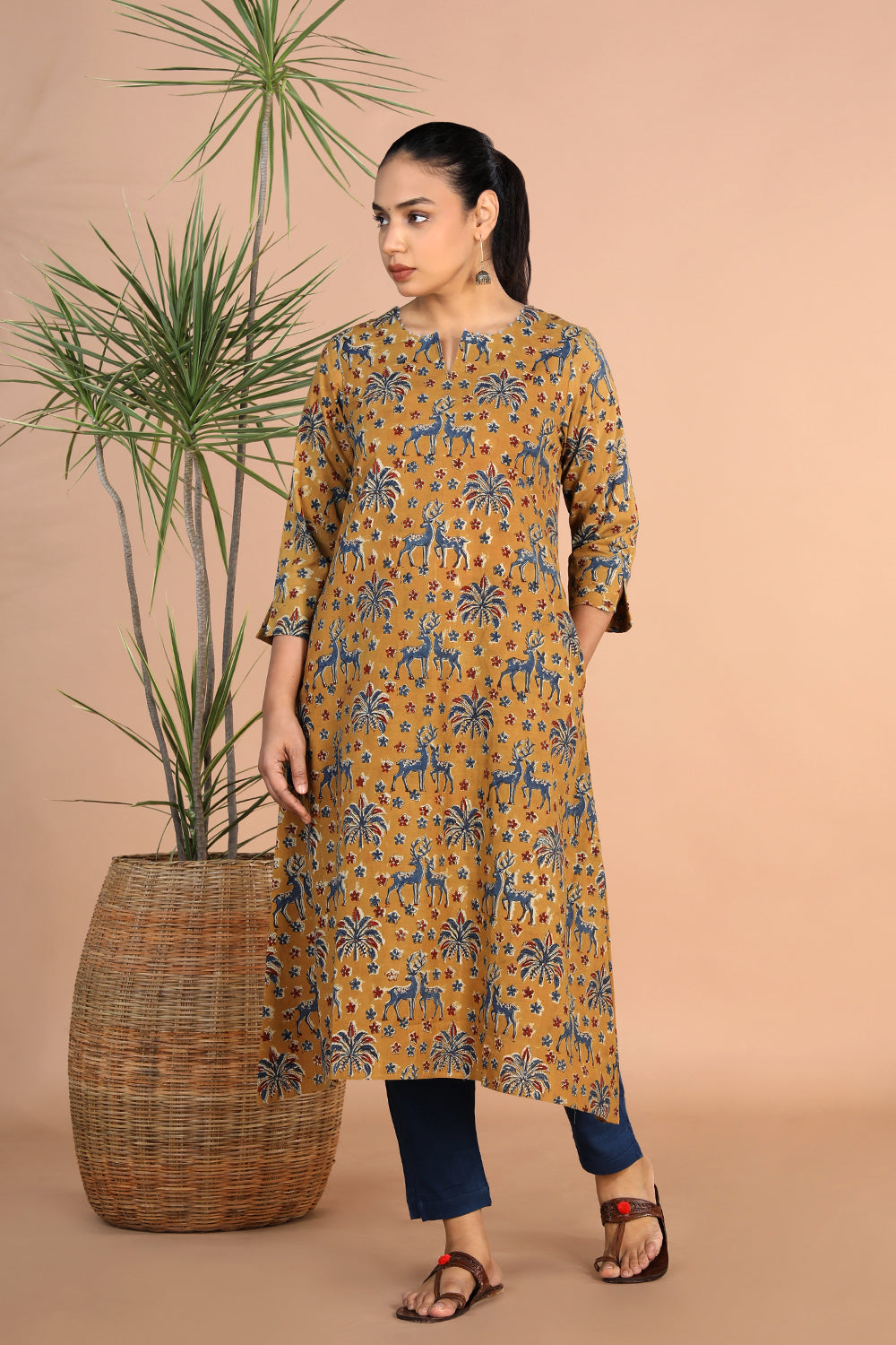 Kalamkari handblock printed Kurti