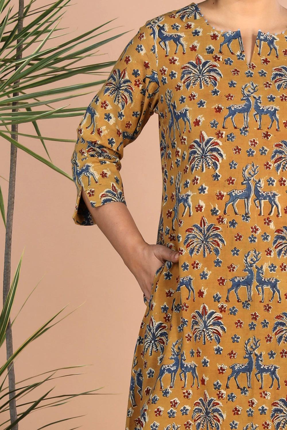 Kalamkari handblock printed Kurti