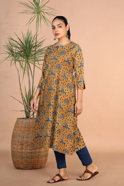 Image of Kalamkari handblock printed Kurti