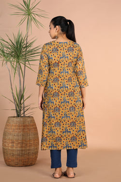 Image of Kalamkari handblock printed Kurti