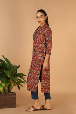 Collection of Kalamkari Handblock printed kurta in a gallery layout