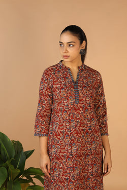 Collection of Kalamkari Handblock printed kurta in a gallery layout