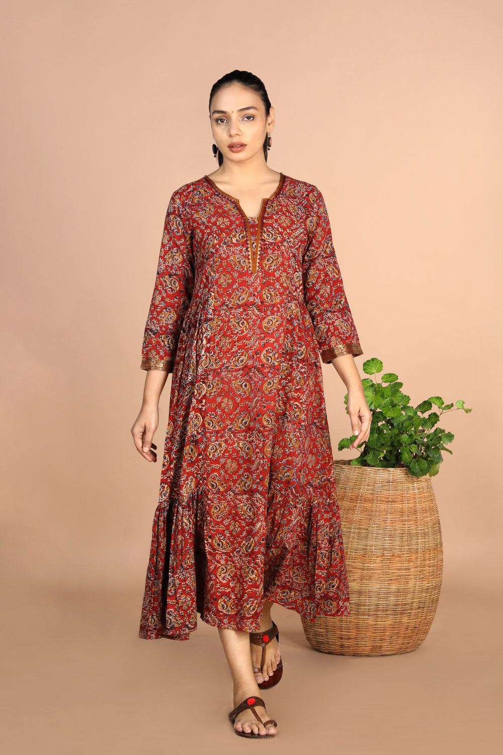 Kalamkari Handblock printed Dress