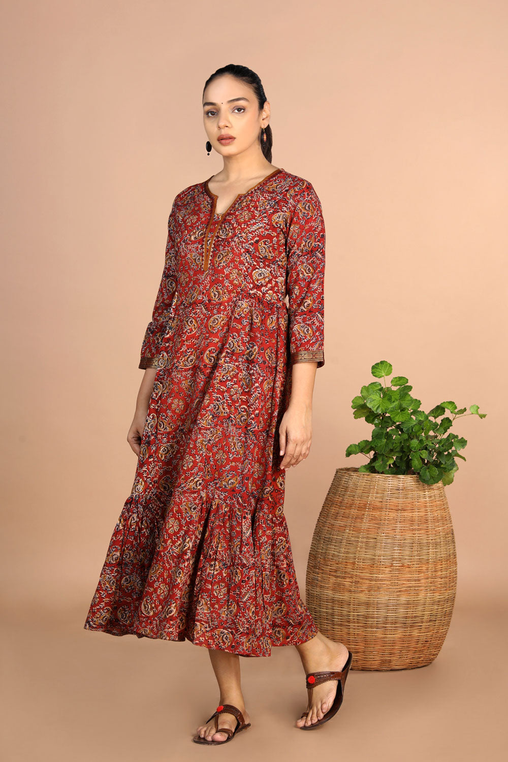 Kalamkari Handblock printed Dress