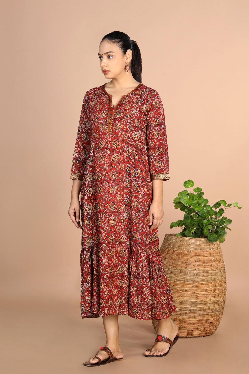 Kalamkari Handblock printed Dress