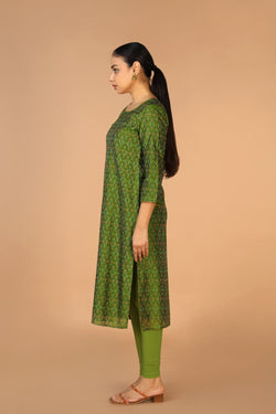 Image of Silk Pochampally Ikat kurti