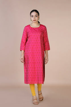 Collection of "Silk Pochampally Ikat kurti          " in a gallery layout