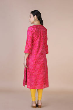 Collection of "Silk Pochampally Ikat kurti          " in a gallery layout