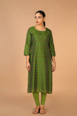 Image of Silk Pochampally Ikat kurti