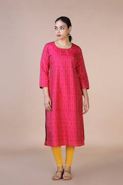 Collection of "Silk Pochampally Ikat kurti          " in a gallery layout