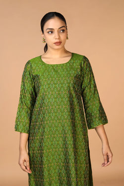 Image of Silk Pochampally Ikat kurti