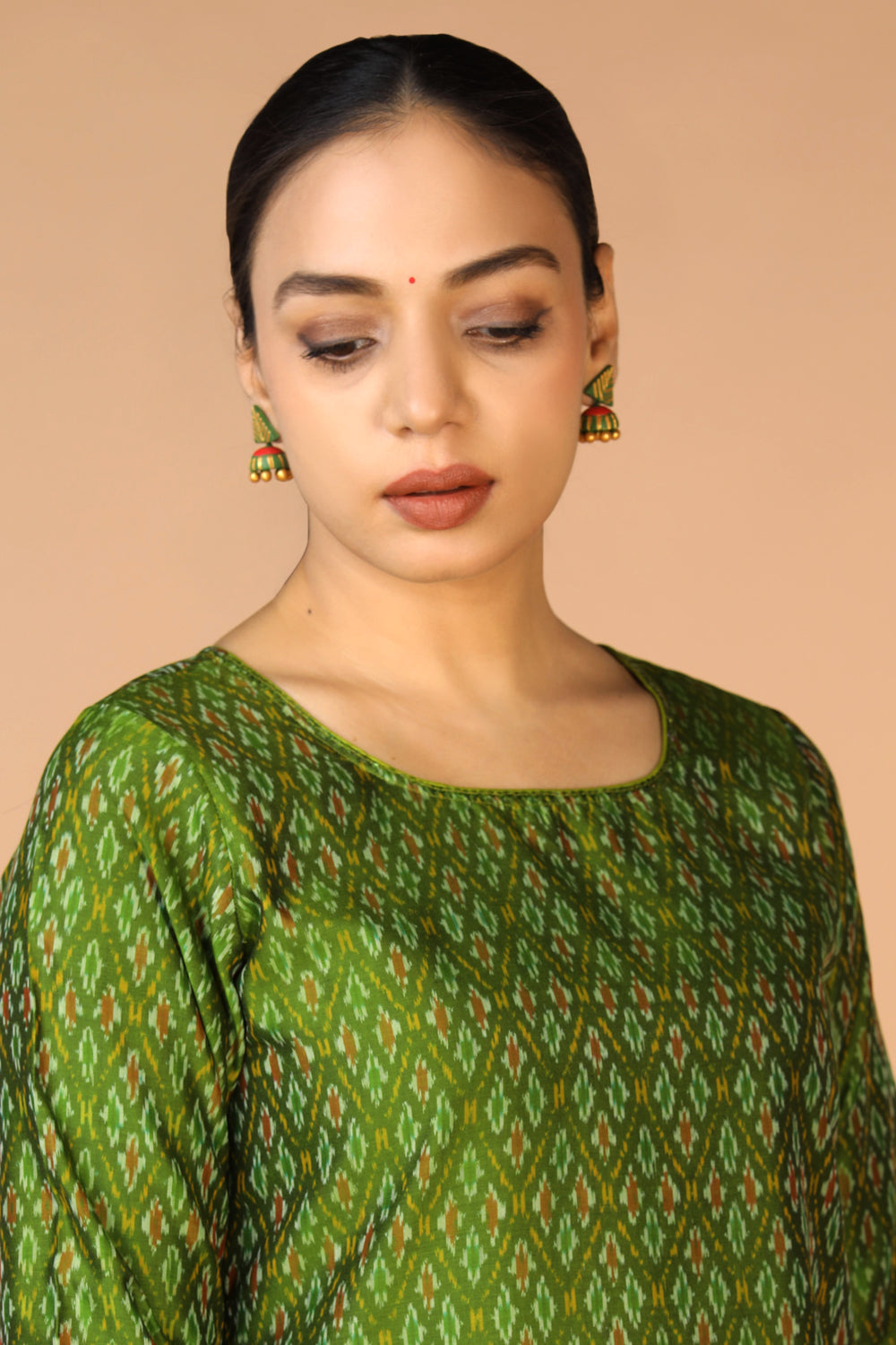 Silk Pochampally Ikat kurti