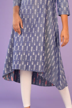 Image of Cotton Pochampally Ikat Kurta