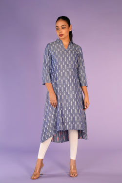 Image of Cotton Pochampally Ikat Kurta