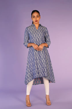 Image of Cotton Pochampally Ikat Kurta