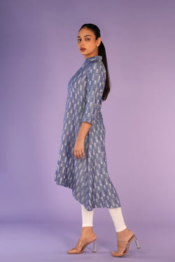 Image of Cotton Pochampally Ikat Kurta