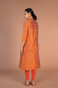 Image of Pochampally Silk Ikat Kurti