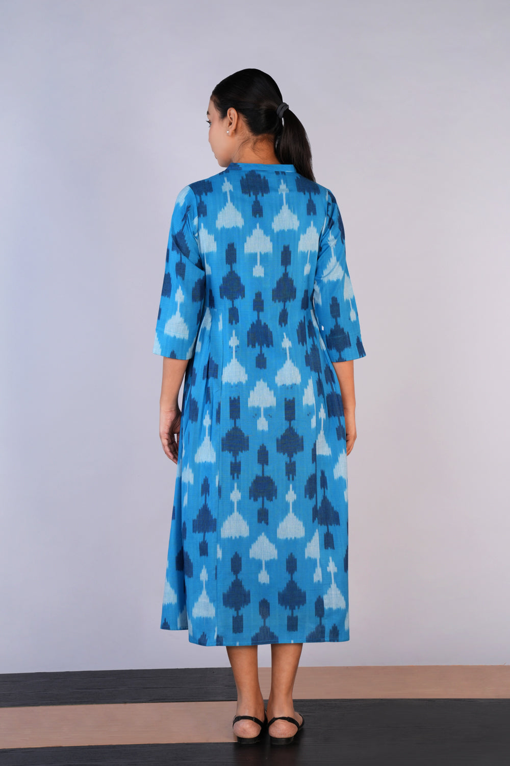 Handwoven cotton Pochampally Ikat dress