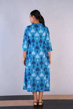 Image of Handwoven cotton Pochampally Ikat dress