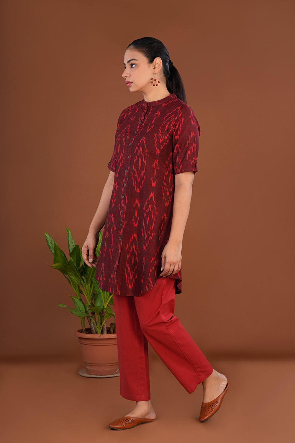 Pochampally Ikat Kurti and pants set