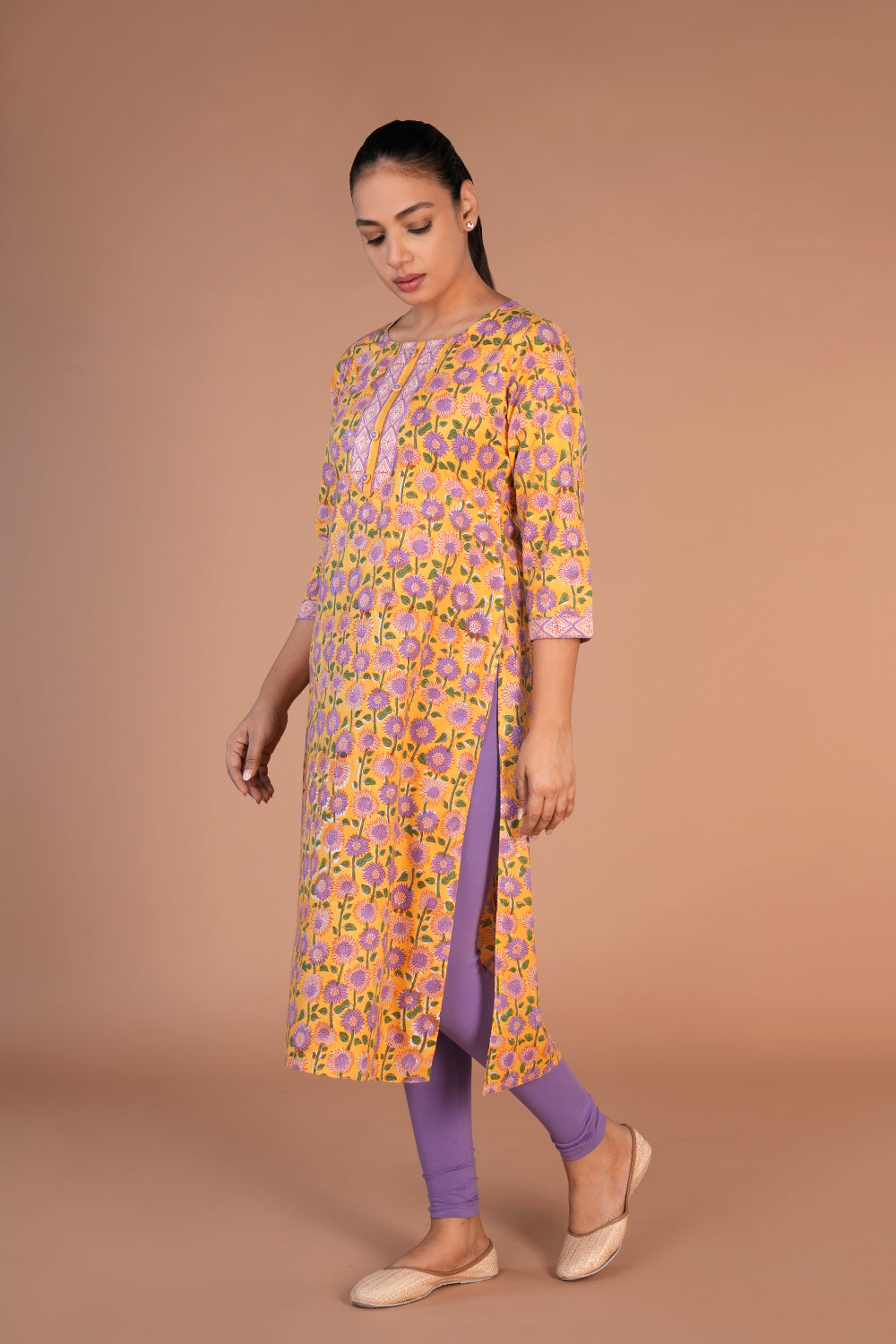 Handblock printed cotton kurti