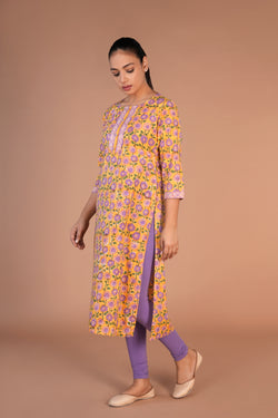 Image of Handblock printed cotton kurti