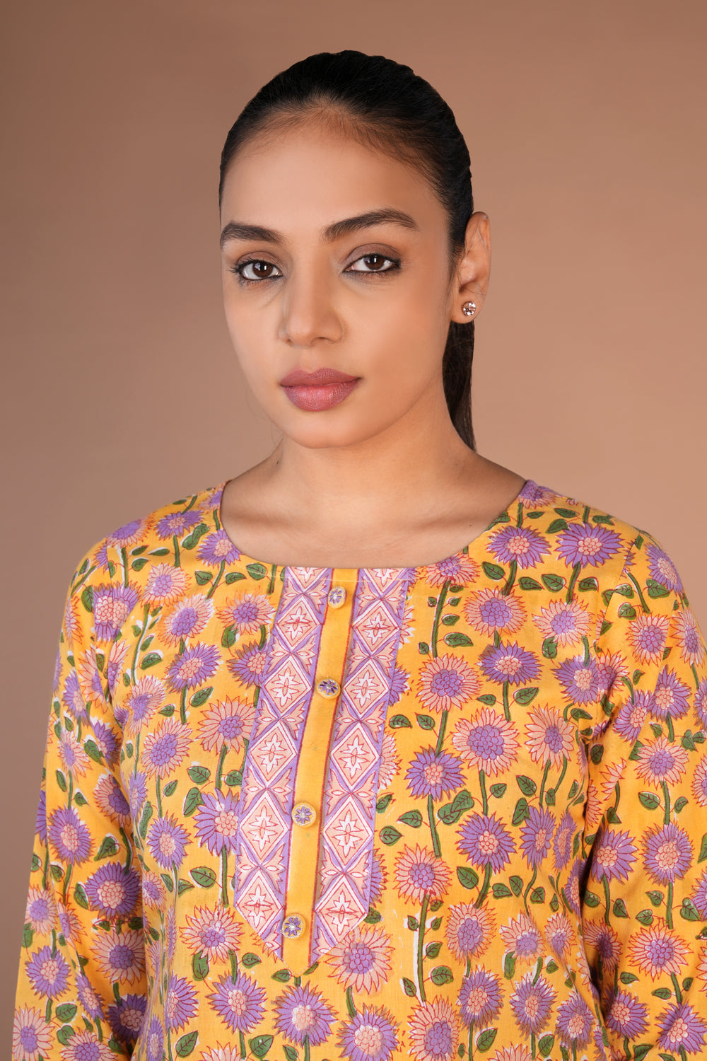 Handblock printed cotton kurti