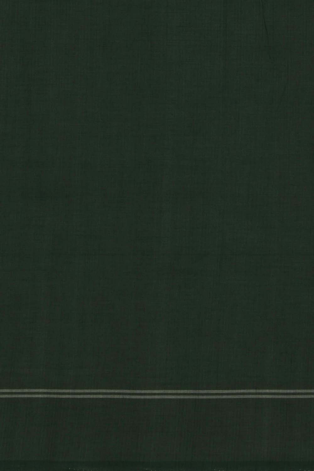 Image of Green Pochampally Cotton Ikat Saree