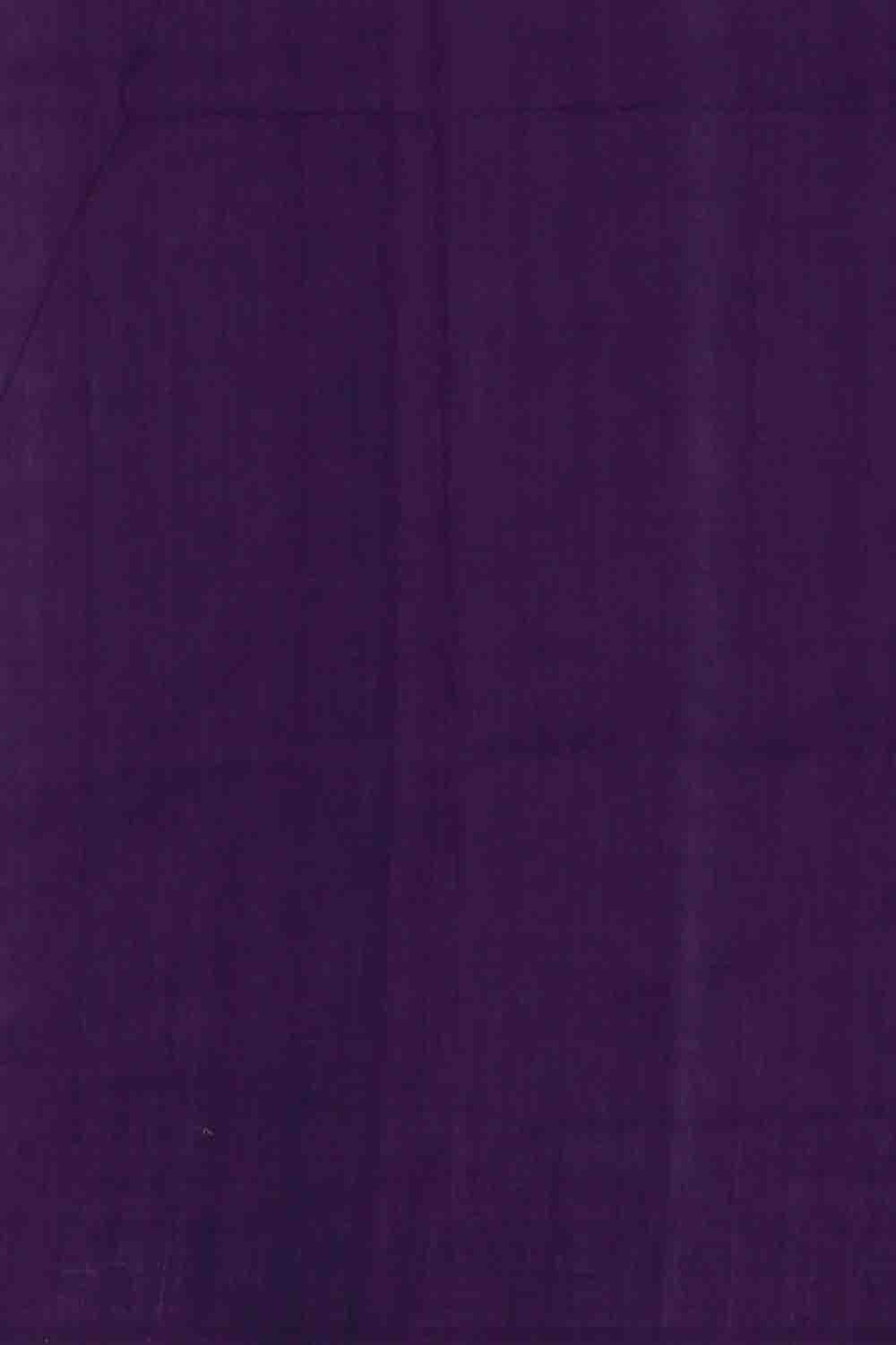 Image of Purple Pochampally Cotton Ikat Saree