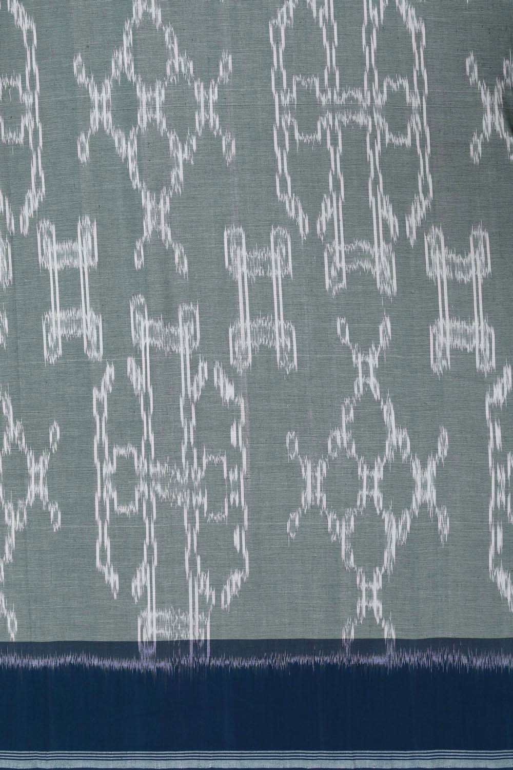 Image of Sea Green Pochampally Cotton Ikat Saree