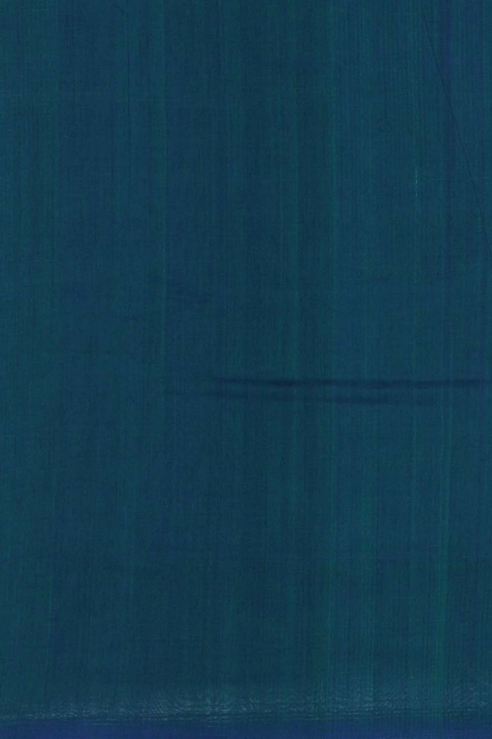 Image of Sea Green Pochampally Cotton Ikat Saree