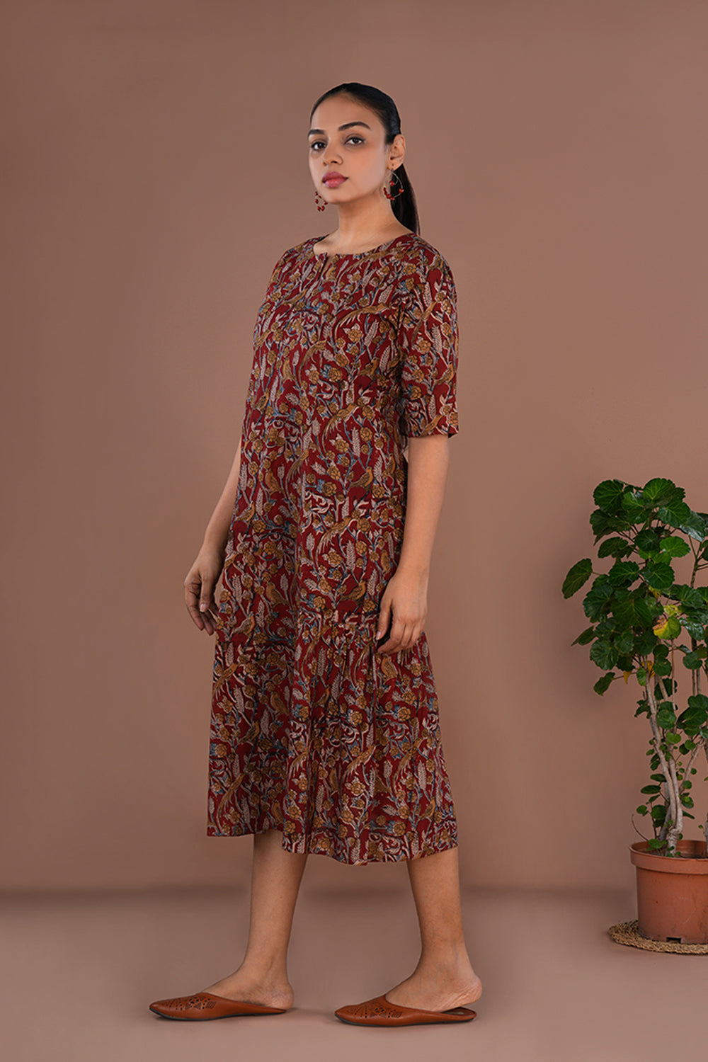 Image of Kalamkari Mulmul cotton Dress