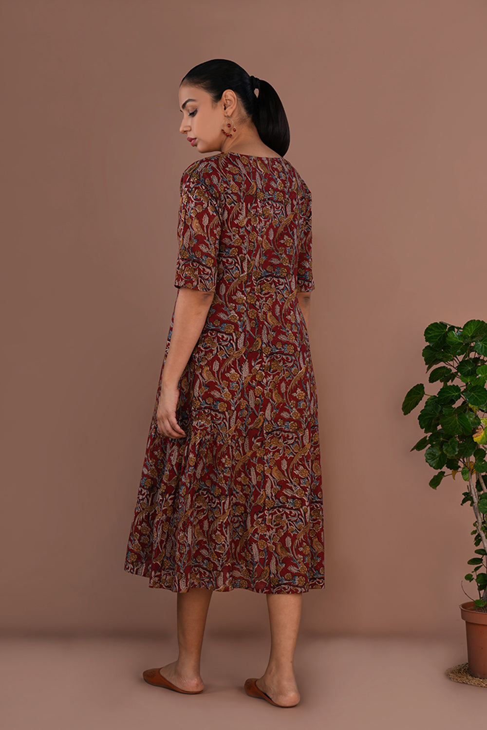 Kalamkari Mulmul cotton Dress