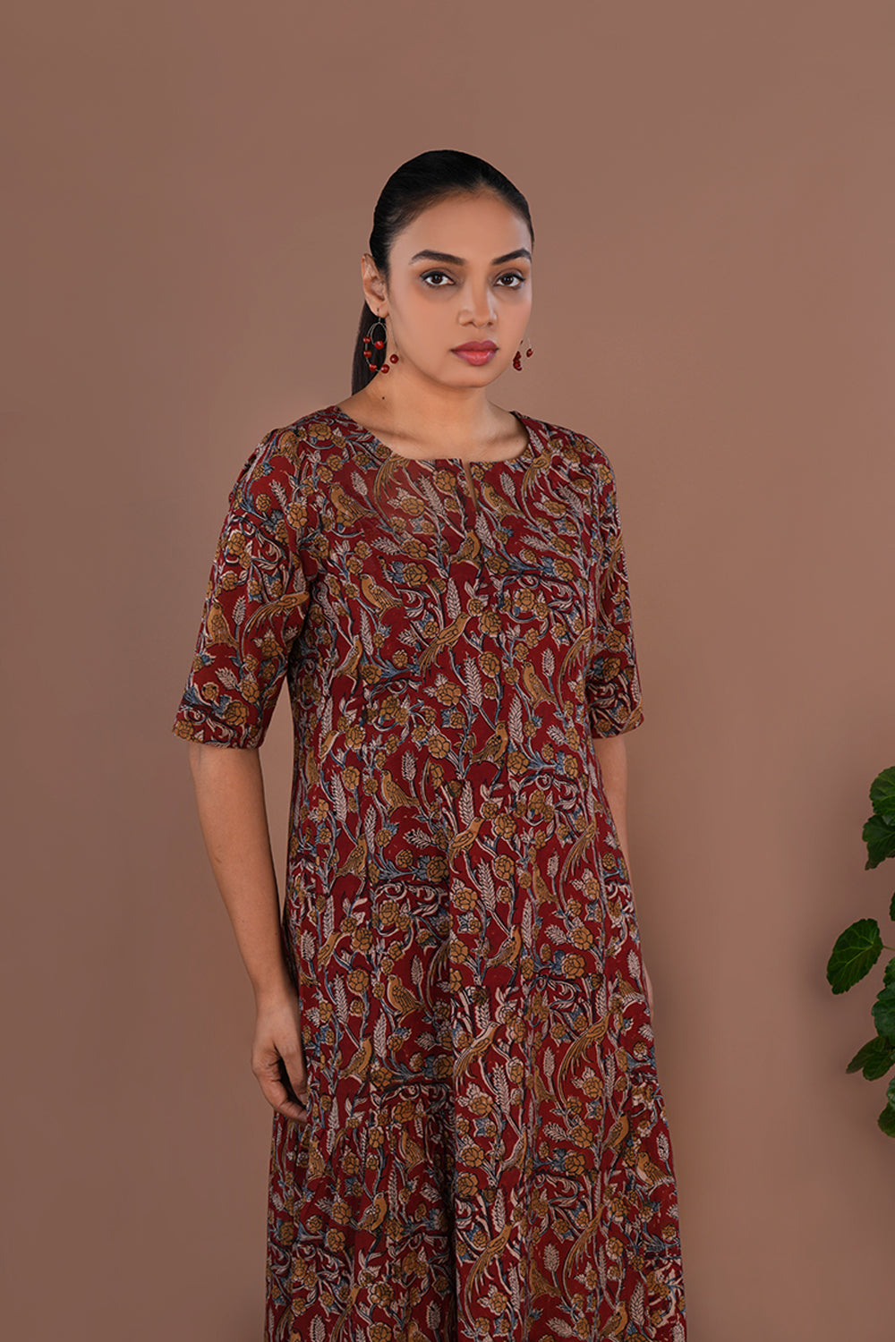 Kalamkari Mulmul cotton Dress