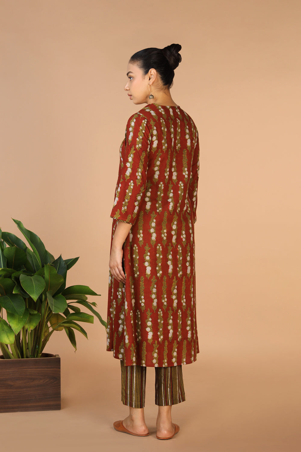 Cotton Bagru Kurta and pants set