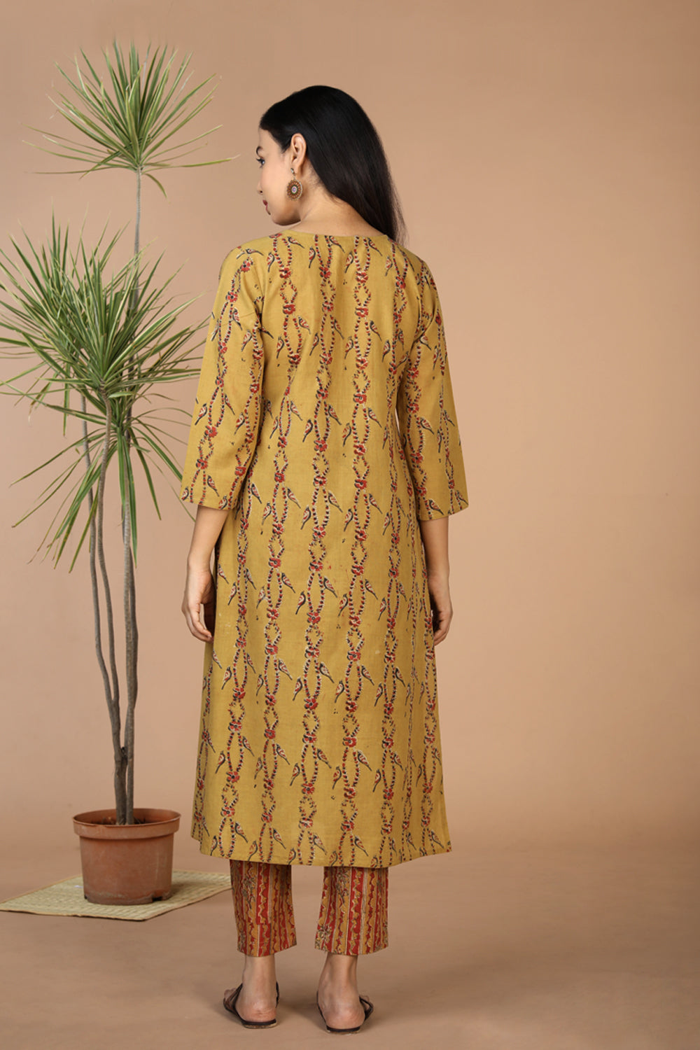 Collection of Kalamkari kurta with pants set. in a gallery layout