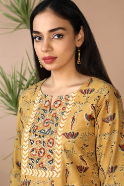 Collection of Ethnic cotton Kalamakari kurti in a gallery layout