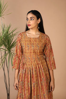 Collection of Cotton kalamkari kurti in a gallery layout