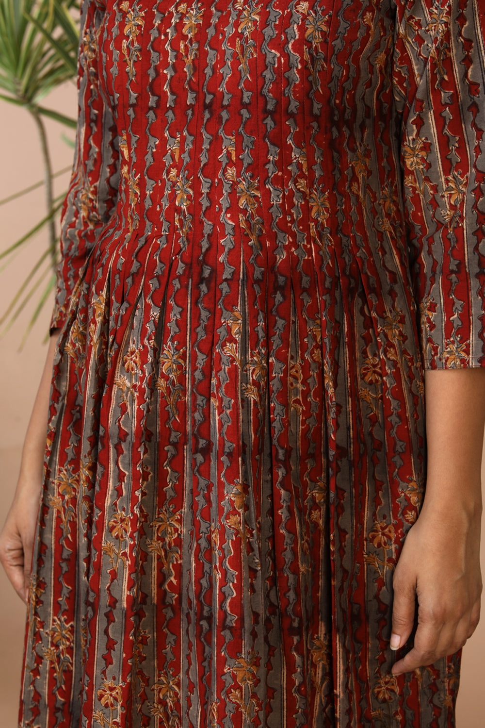 Collection of Cotton kalamkari kurti in a gallery layout