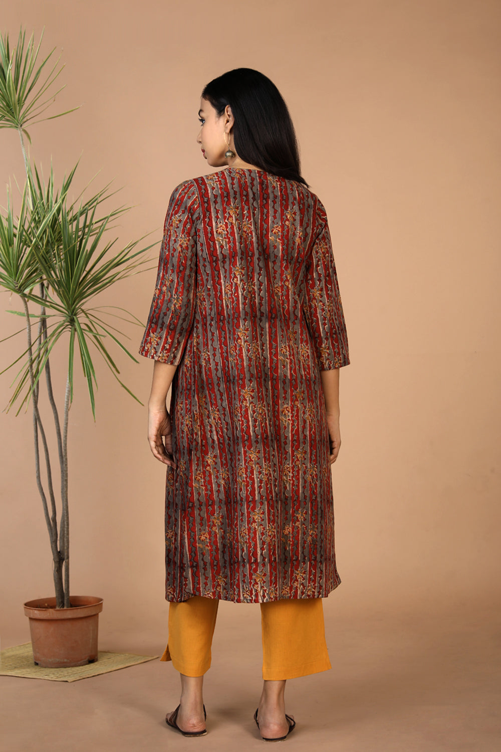 Collection of Cotton kalamkari kurti in a gallery layout