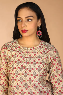 Collection of Festive A line kurti in a gallery layout