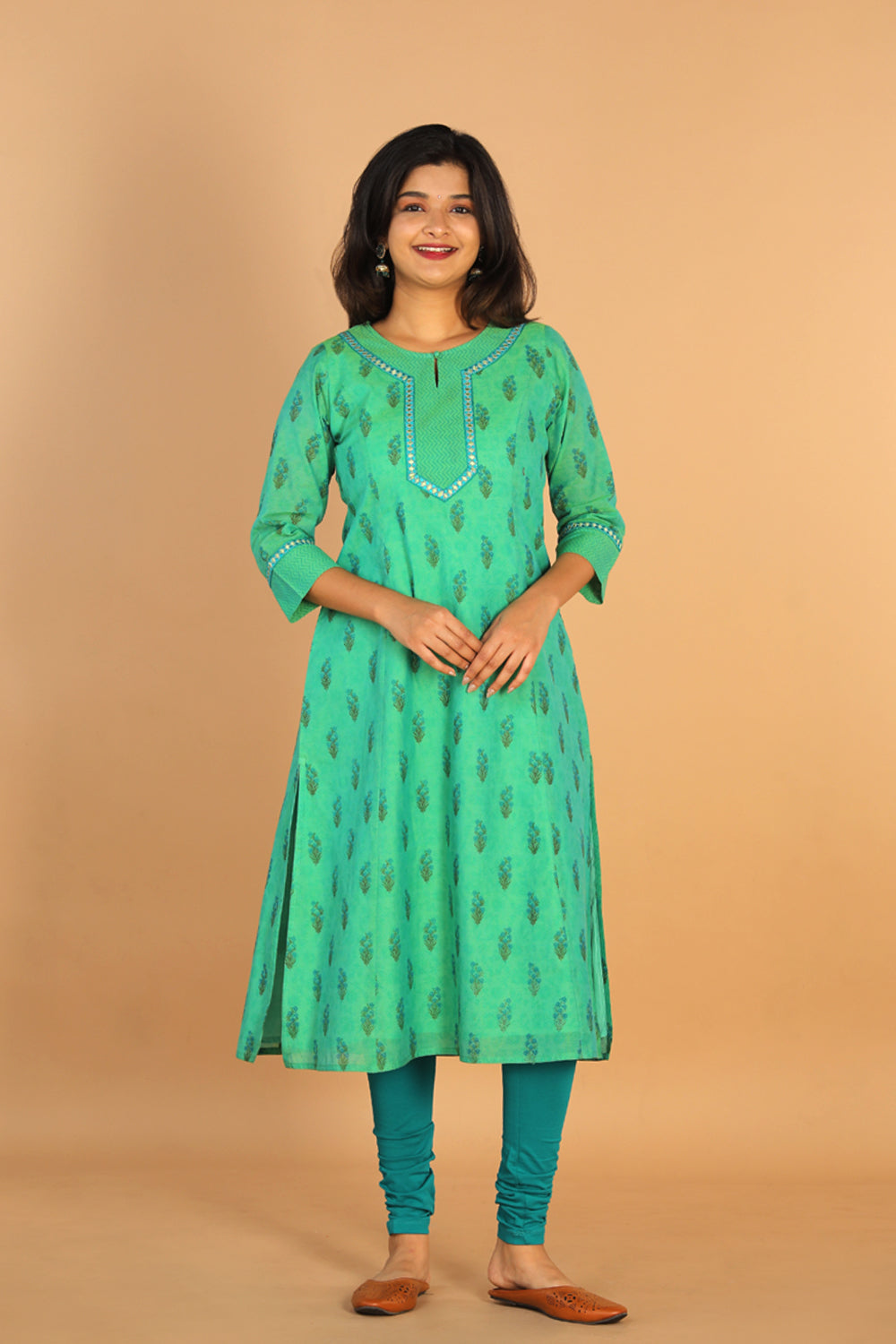 Festive Chanderi kurti