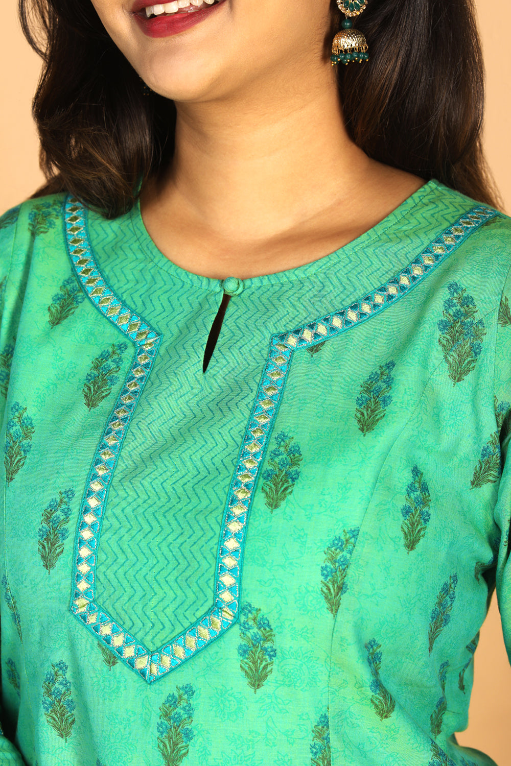 Festive Chanderi kurti