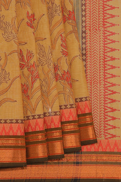 Collection of Hand block printed cotton saree in a gallery layout